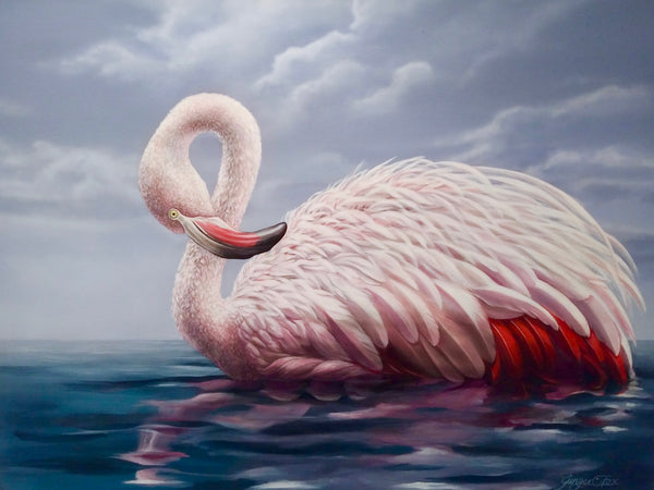 Flaminga, 30x40 in. – GINGERFOXGALLERY