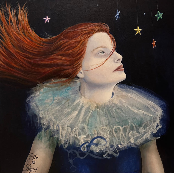 Looking At The Stars 18X18