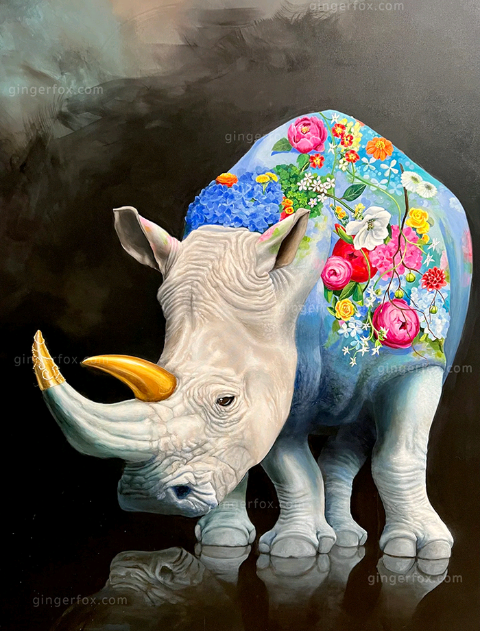 The Rhinarcissist - you’re as beautiful as you feel 72X60