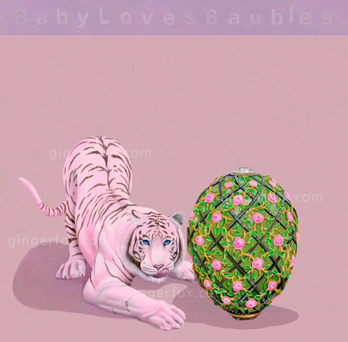 Baby Loves Baubles (print) 12X12
