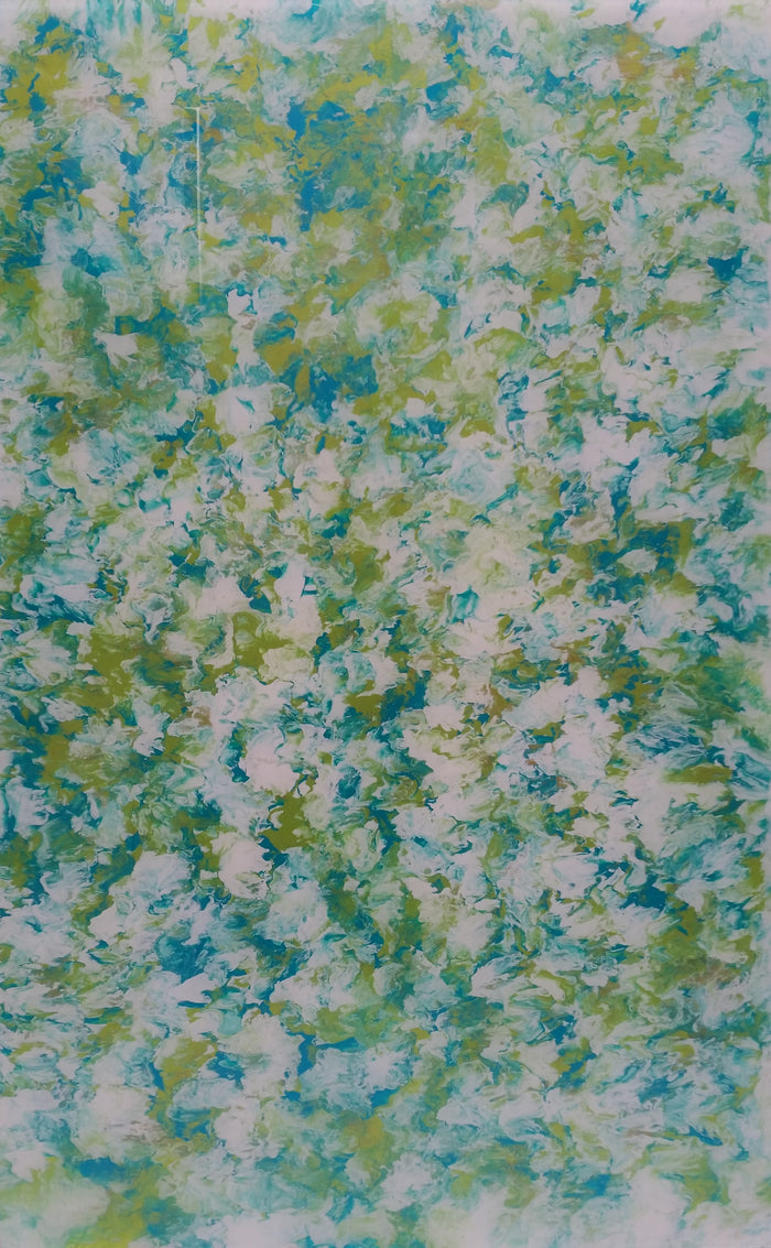 Turquoise and Green 30x48