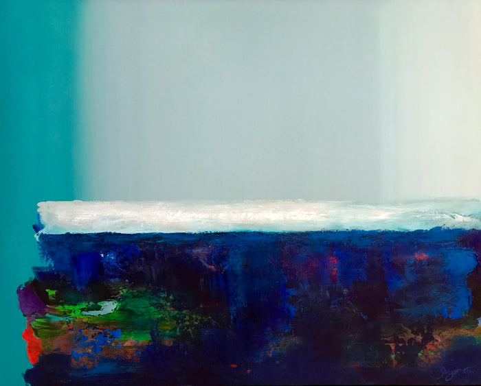 Blue Horizon by Ginger Fox, 40 x 50 in