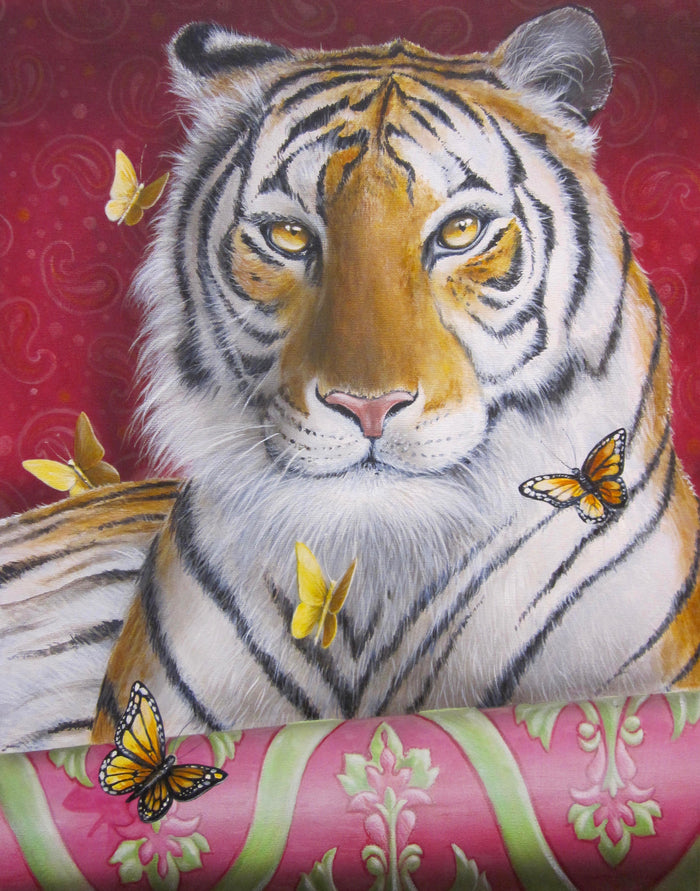 Tiger in My Living Room, 24 x 18 in.