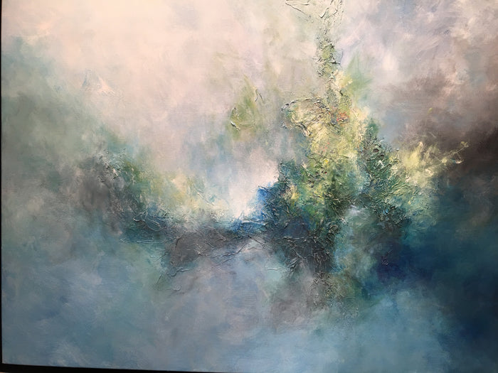 Blue Green, 36x48" by Ginger Fox