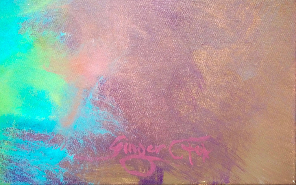 Rose Blu by Ginger Fox, 48 x 36 in