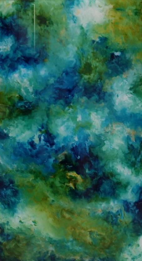 Blue and Green 20x36 set of 3